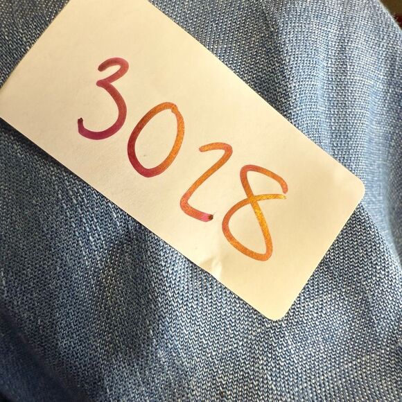 Ellen Tracy Women's Large Blue Lyocell Hi Low Short Sleeve Shirt Top Blouse - Picture 8 of 8